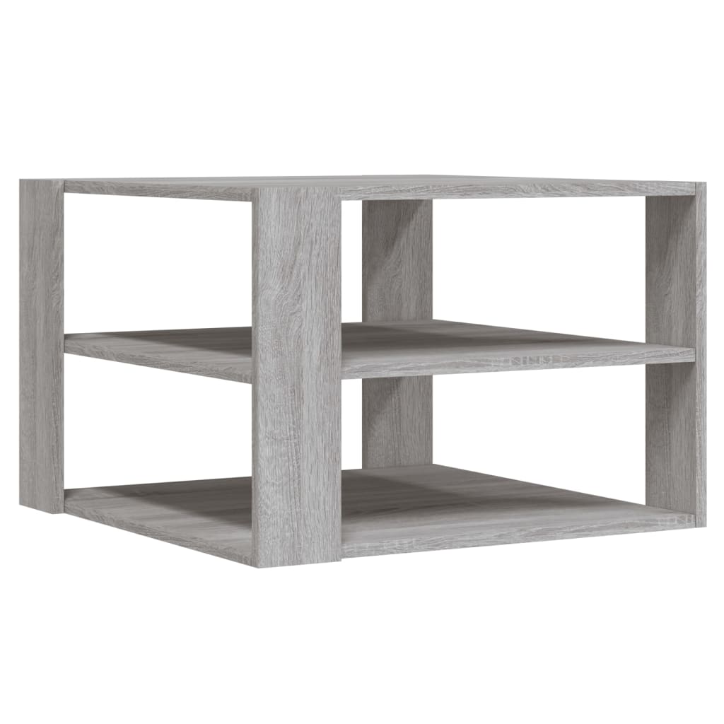 Table basse Sonoma grise 59,5x59,5x40 cm en bois