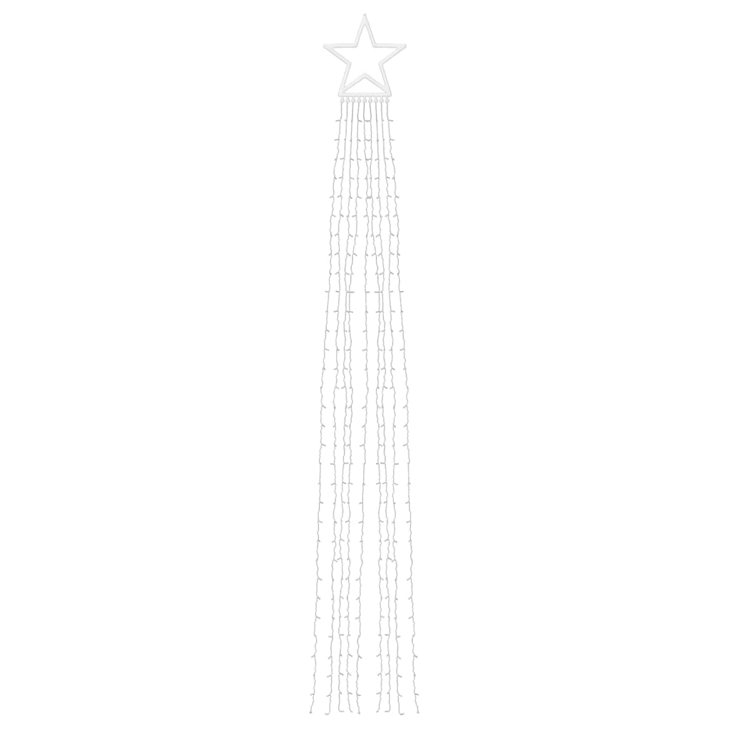 Weihnachtsbaum-Beleuchtung 320 LEDs Kaltweiß 375 cm