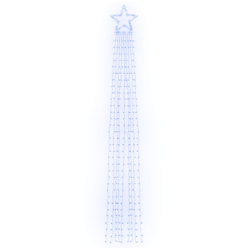 Weihnachtsbaum-Beleuchtung 320 LEDs Blau 375 cm