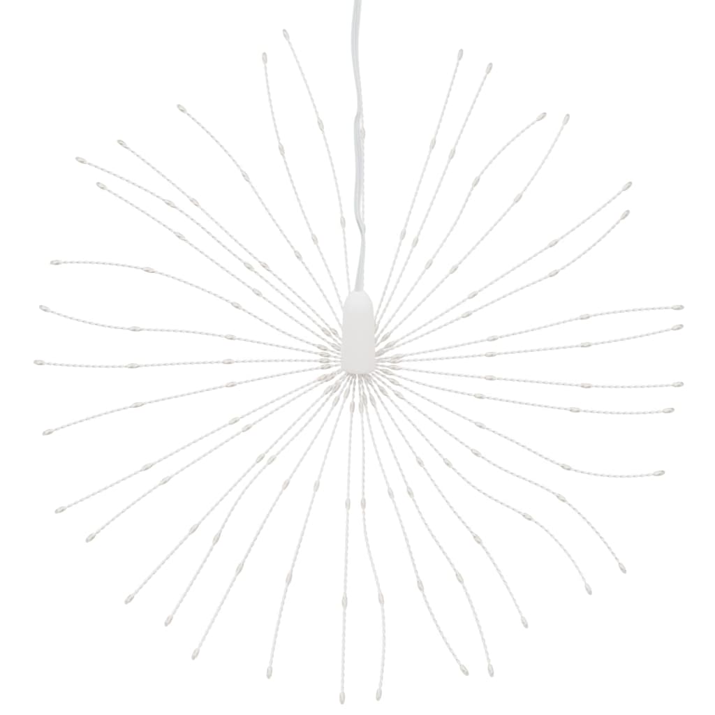 Feux d'artifice de lumières de Noël 4 pièces 140 LED blanc chaud 17cm