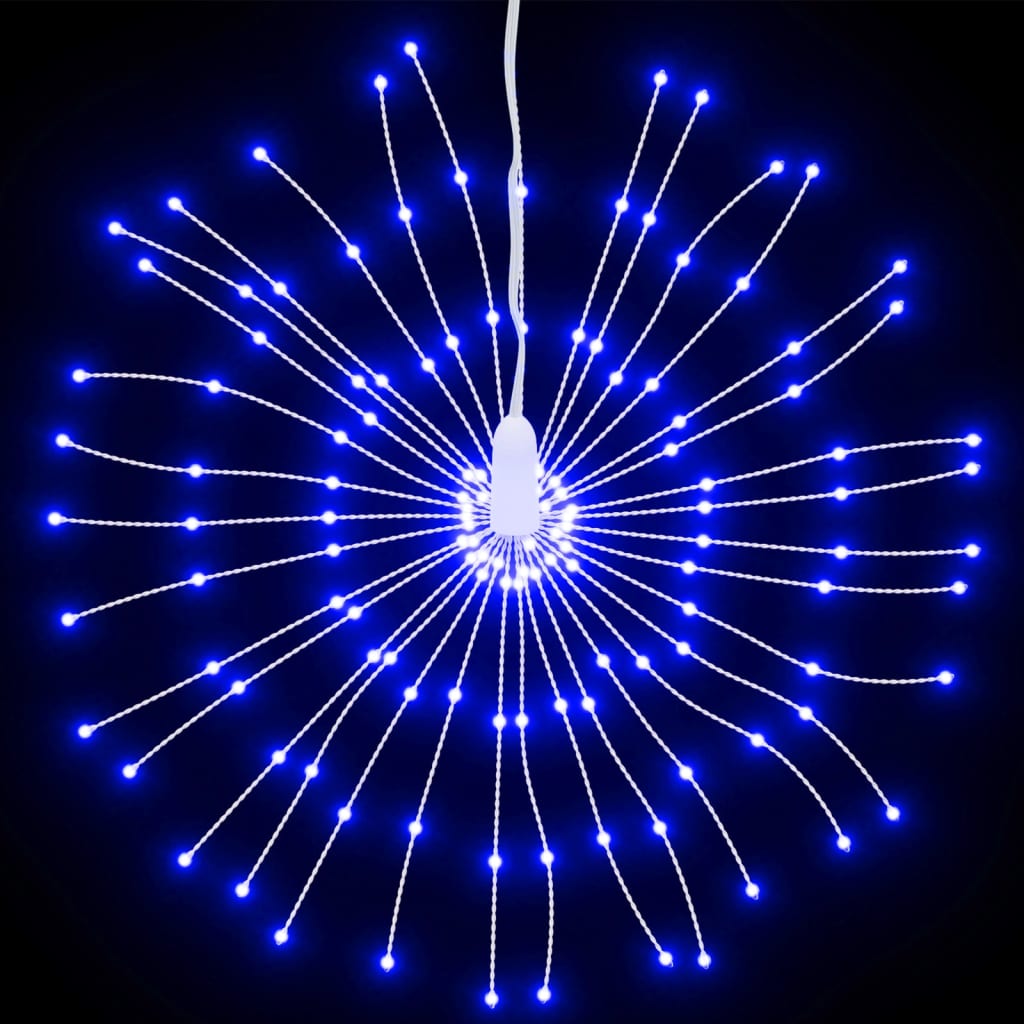 Feux d'artifice de lumières de Noël 140 LED bleu 17 cm