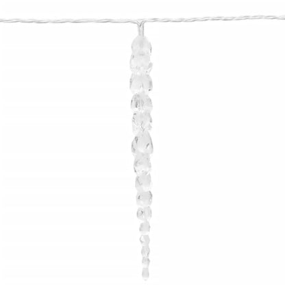 Weihnachts-Eiszapfen-Licht 100 LEDs Warmweiß 10 m Acryl PVC