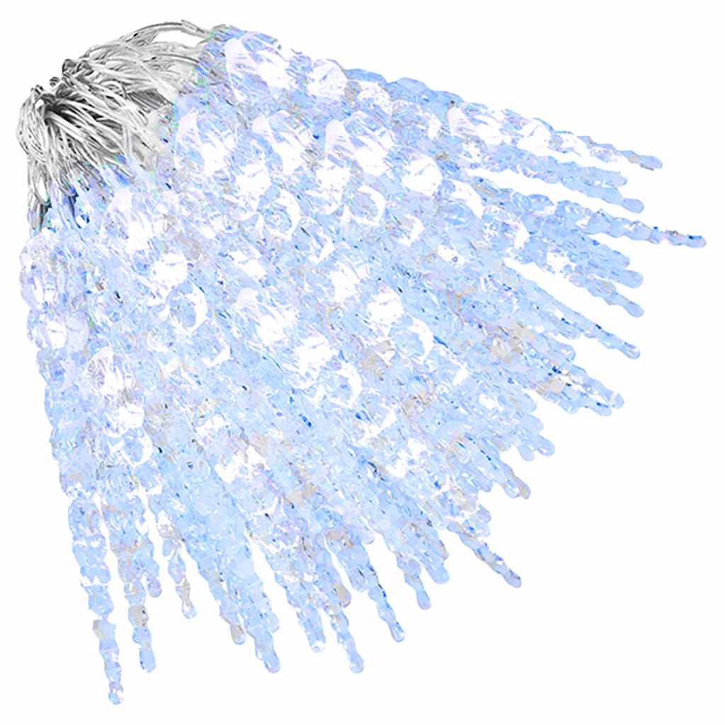 Weihnachts-Eiszapfen-Licht 200 LEDs Kaltweiß 20 m Acryl PVC