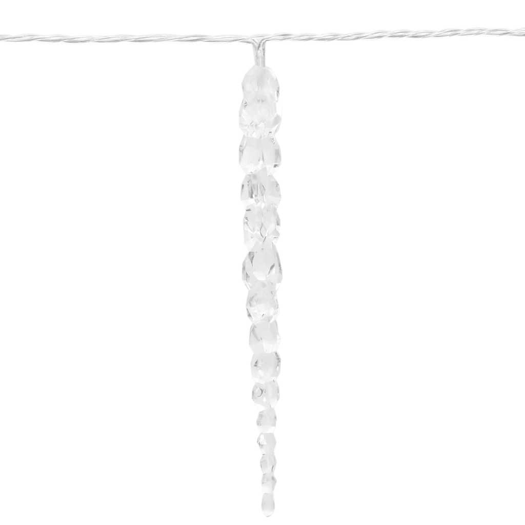 Weihnachts-Eiszapfen-Licht 200 LEDs Kaltweiß 20 m Acryl PVC