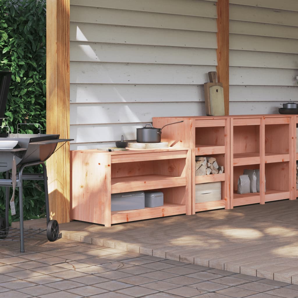 Outdoor-Küchenschränke MEPPEL 2 Stk. Massivholz Douglasie