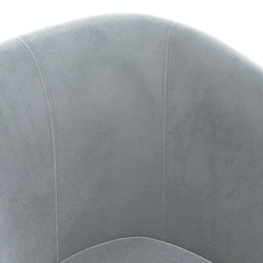 Fauteuil club velours gris foncé