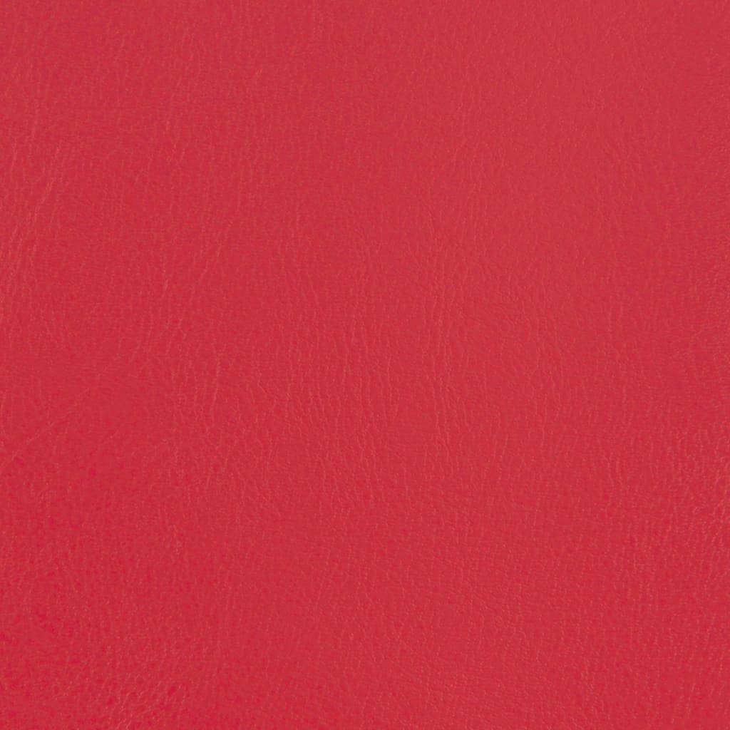 Fauteuil club simili cuir rouge