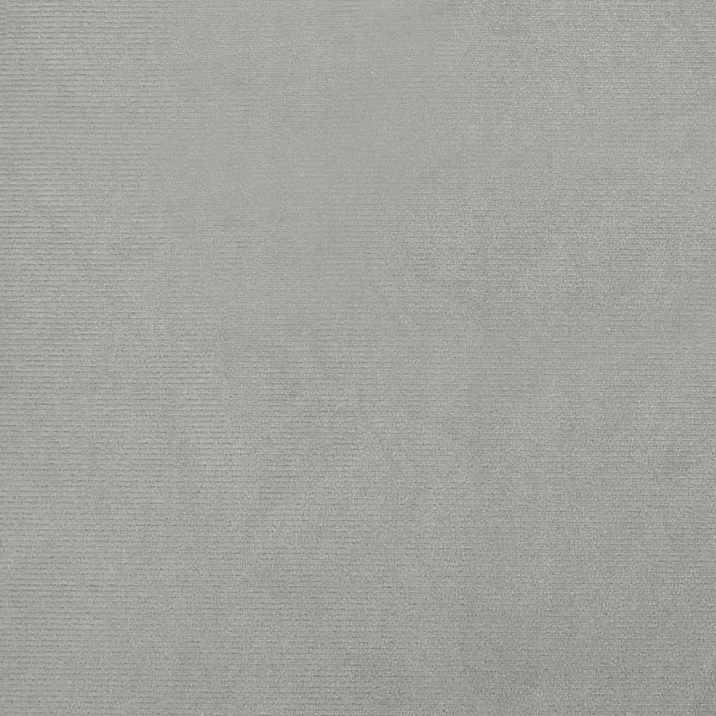 Fauteuil club velours gris clair