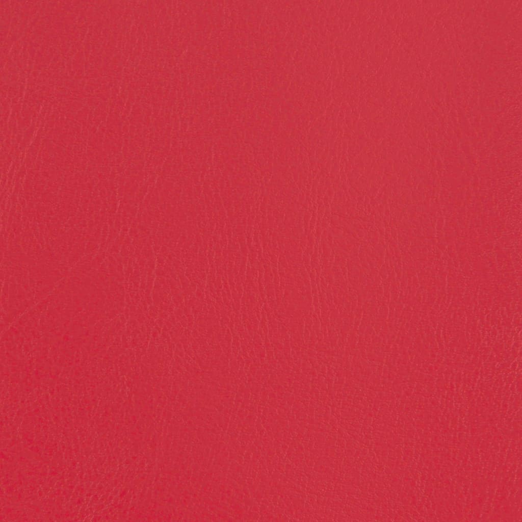 Fauteuil club simili cuir rouge