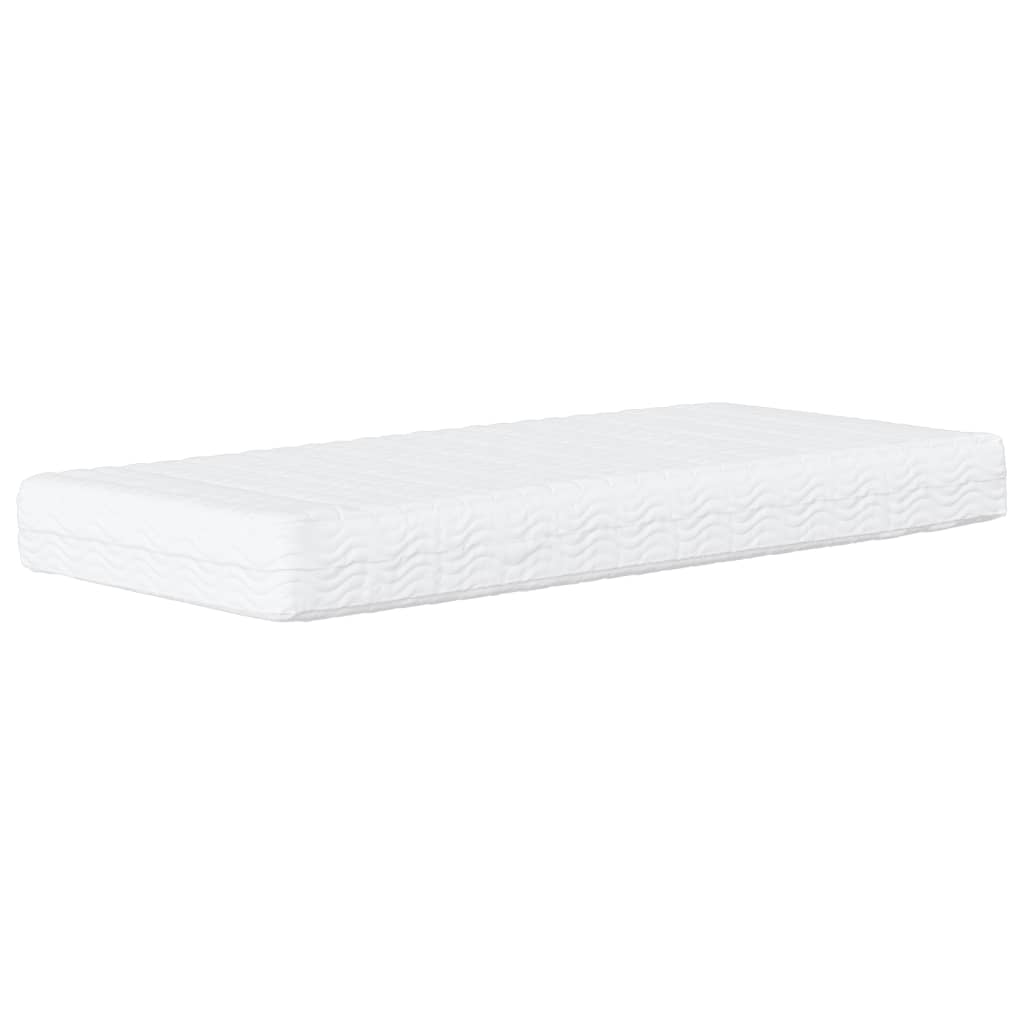 Matelas mousse blanc 80x200 cm dureté H2 H3