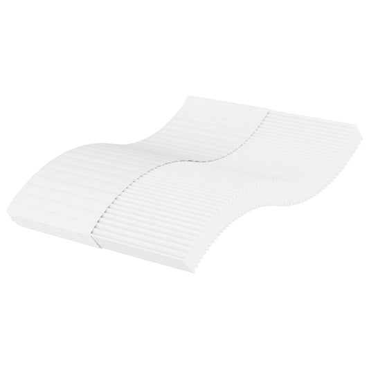 Matelas mousse blanc 140x190 cm dureté H2 H3