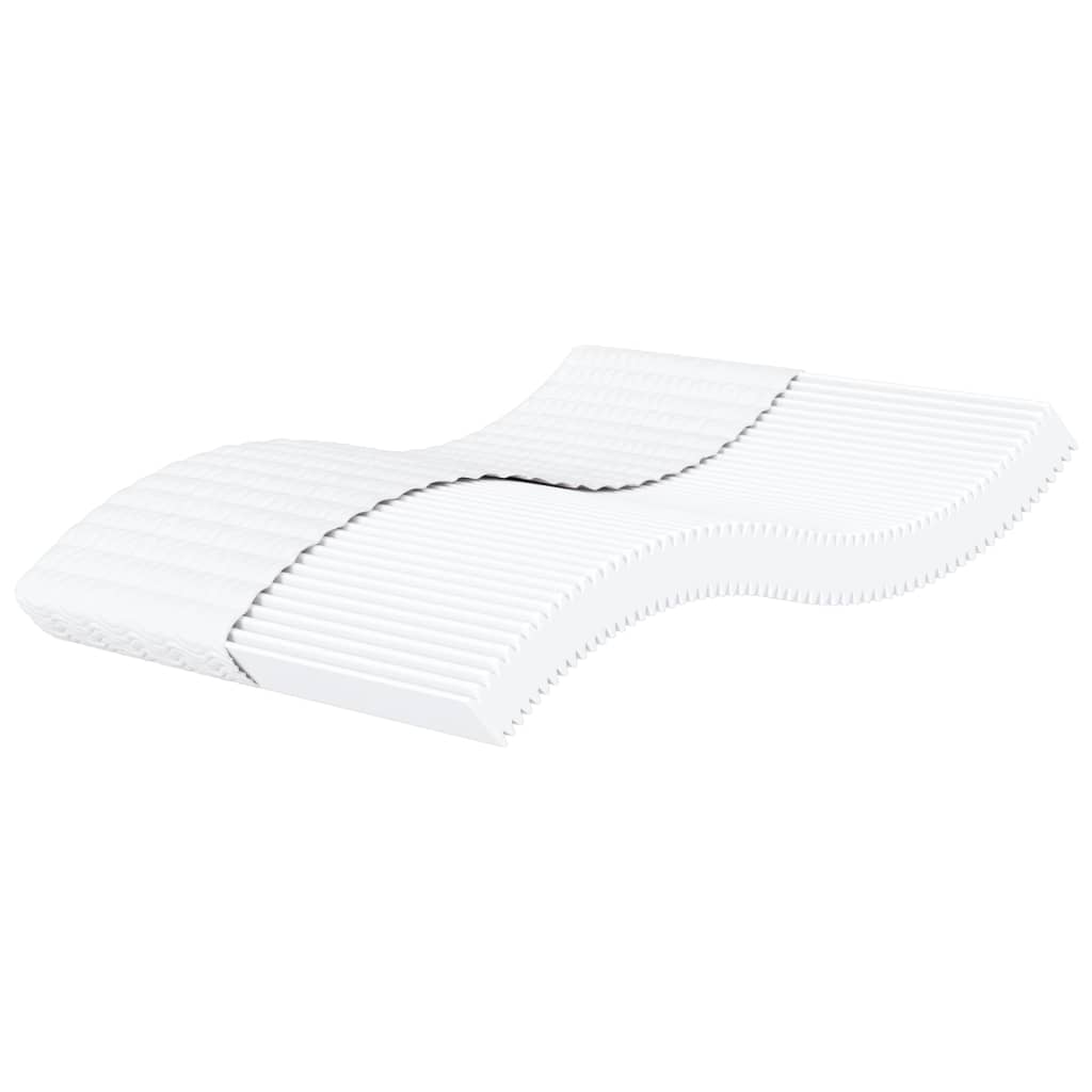 Matelas mousse blanc 180x200 cm dureté H2 H3