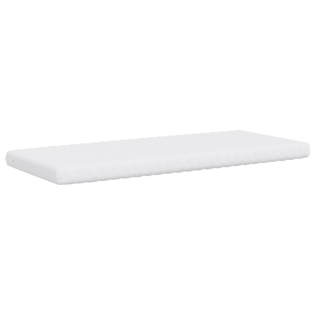 Matelas mousse blanc 80x200 cm 7 zones dureté 20 ILD