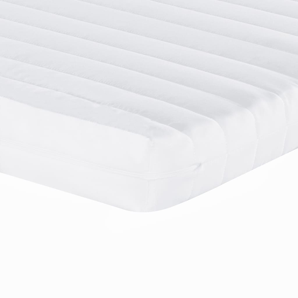 Matelas mousse blanc 80x200 cm 7 zones dureté 20 ILD