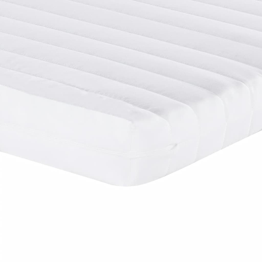 Matelas mousse blanc 90x190 cm 7 zones dureté 20 ILD