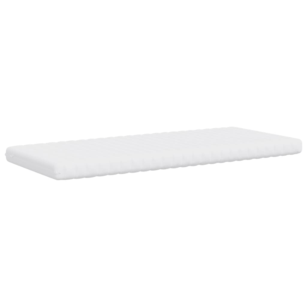 Matelas mousse blanc 90x200 cm 7 zones dureté 20 ILD