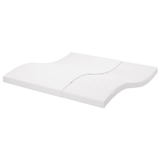 Matelas mousse blanc 200x200 cm 7 zones dureté 20 ILD