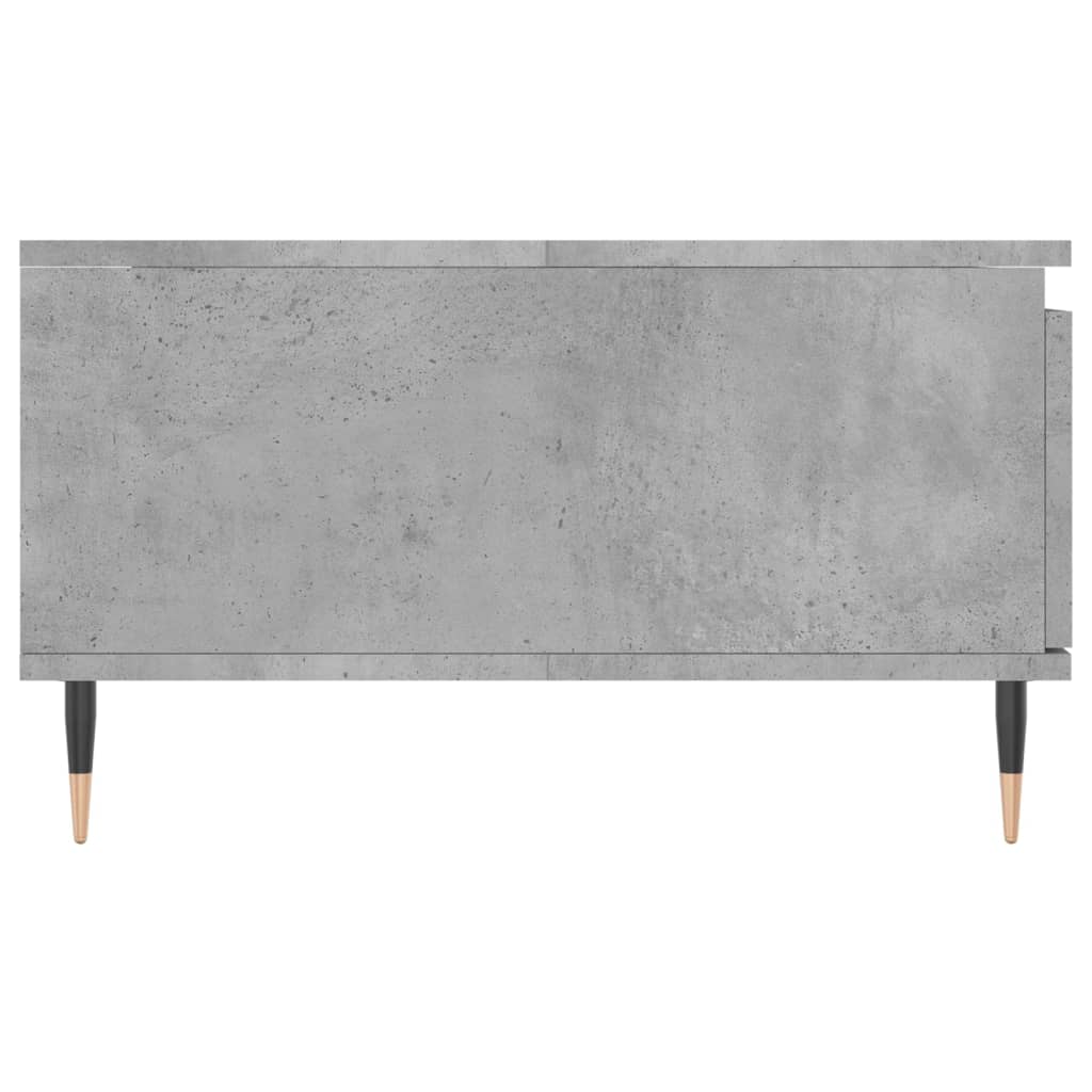 Table basse gris béton 90x60x35 cm en bois