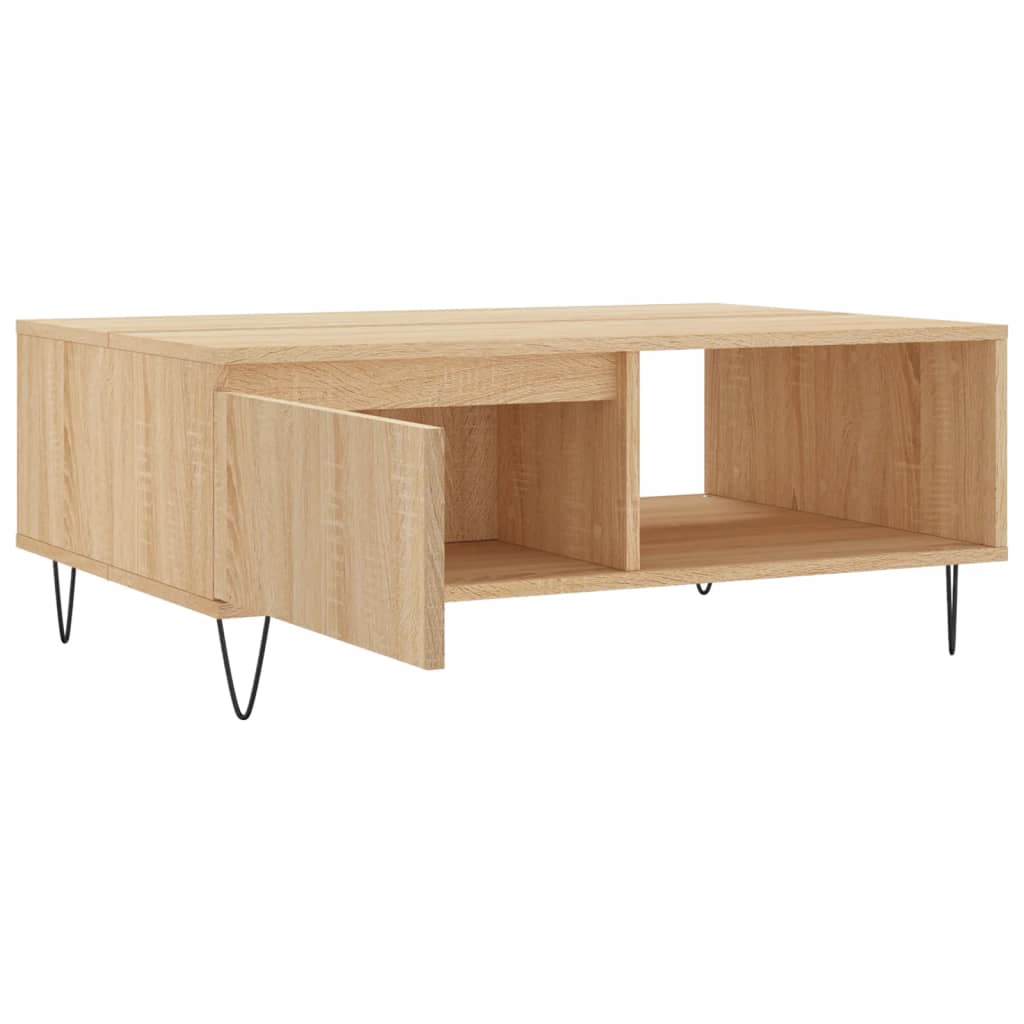 Table basse chêne Sonoma 90x60x35 cm en bois