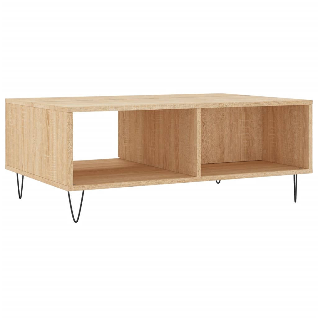 Table basse chêne Sonoma 90x60x35 cm en bois