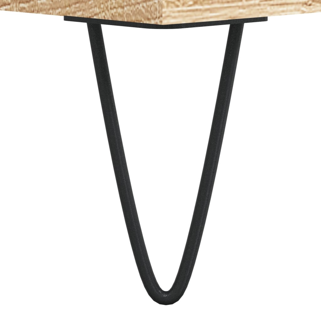 Table basse chêne Sonoma 90x60x35 cm en bois