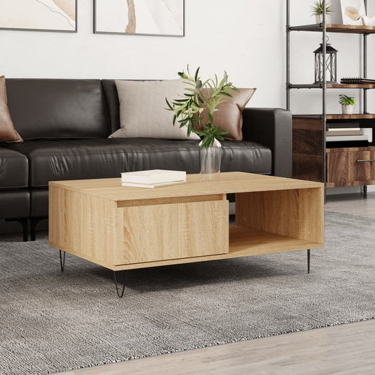 Coffee table Sonoma oak 90x60x35 cm wood material