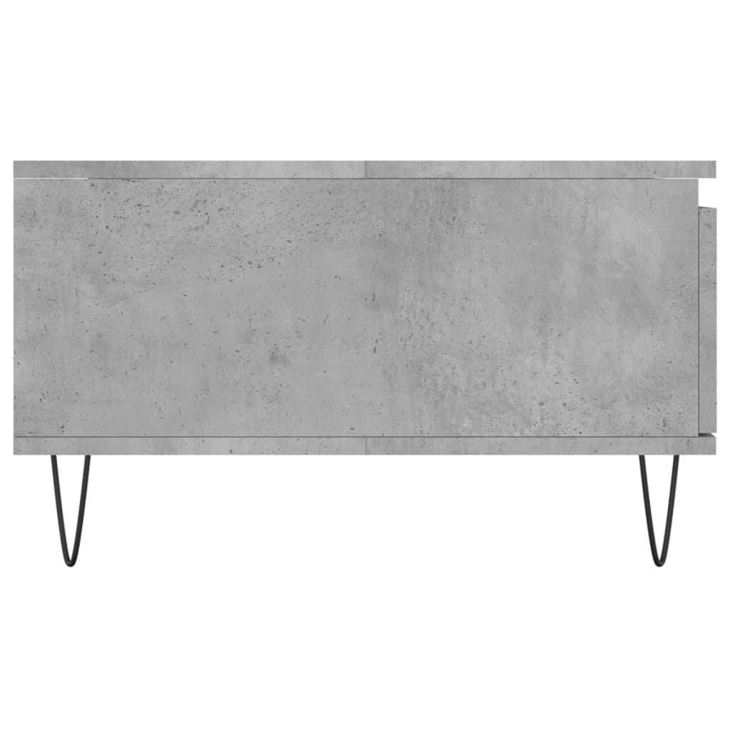 Table basse gris béton 90x60x35 cm en bois