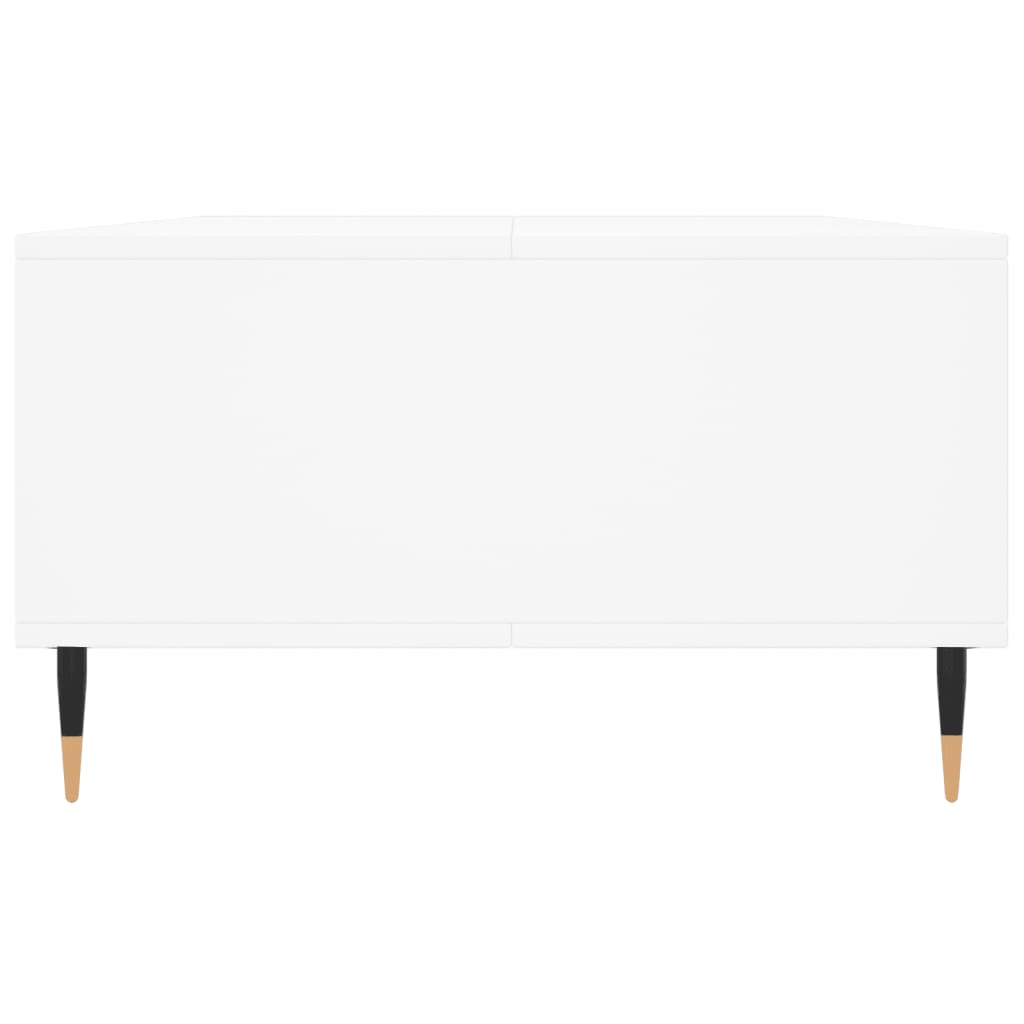Table basse blanche 104x60x35 cm en bois