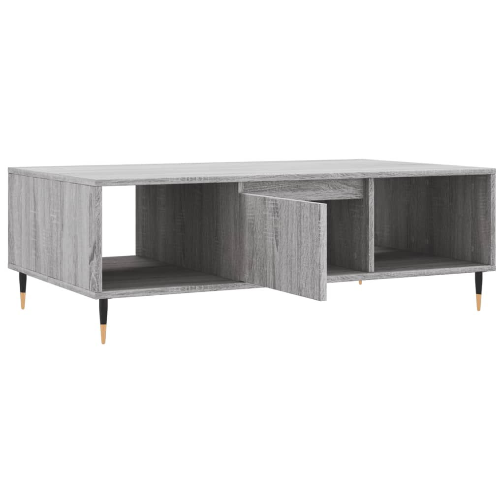 Table basse Sonoma grise 104x60x35 cm en bois