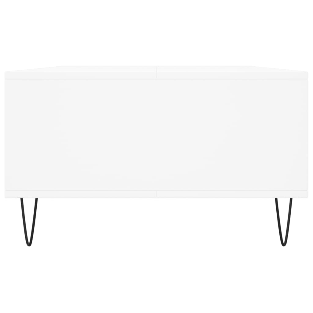 Table basse blanche 104x60x35 cm en bois