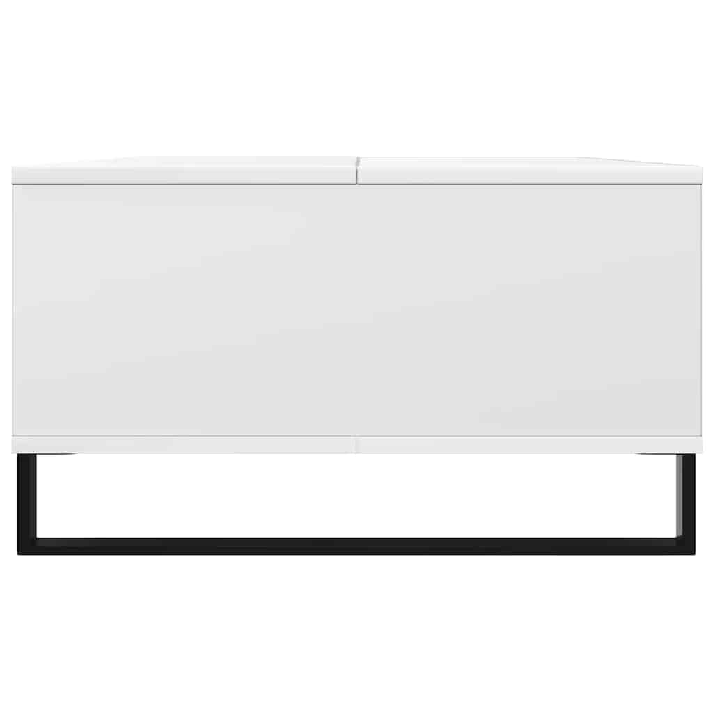 Table basse blanche 104x60x35 cm en bois
