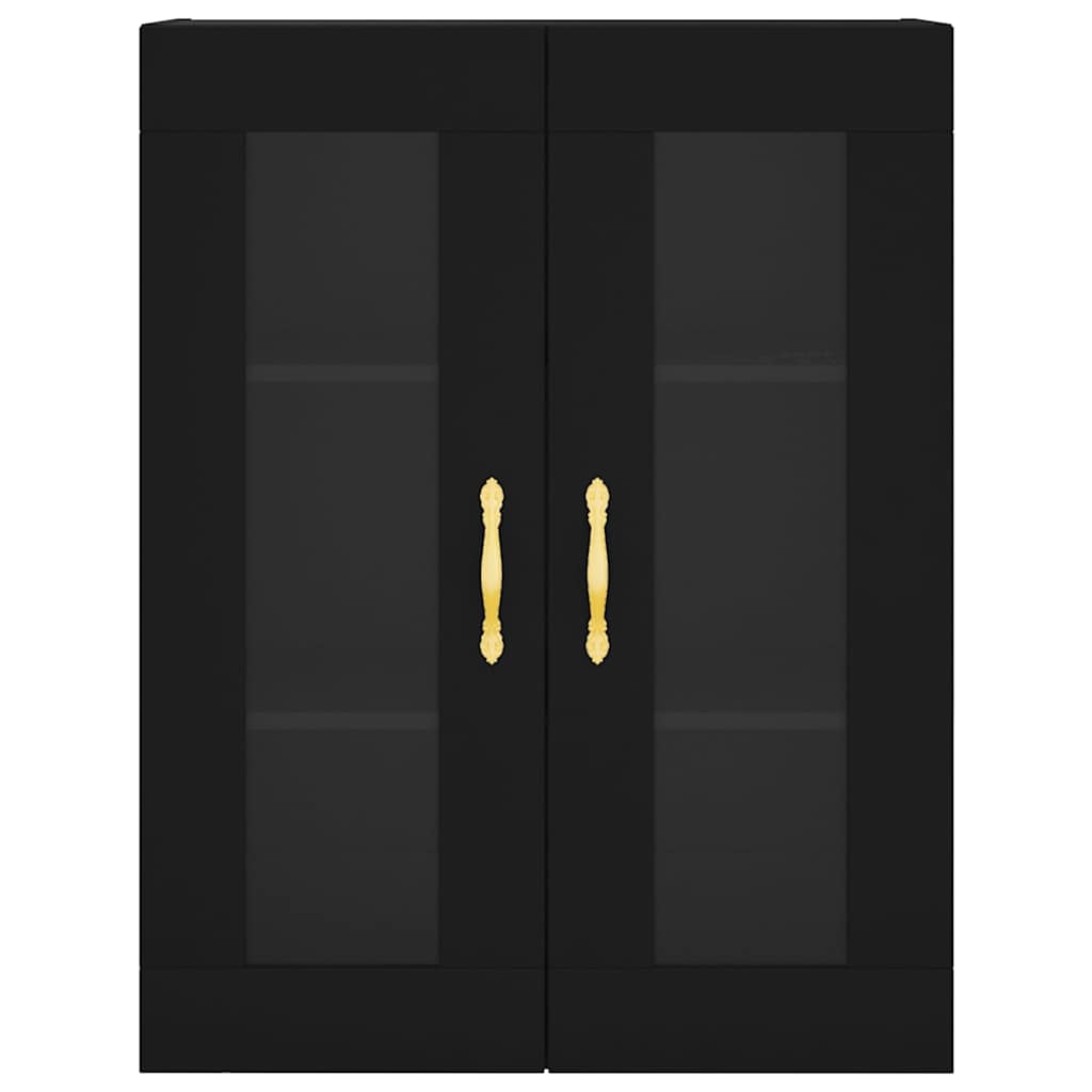 Wandschrank Schwarz 69,5x34x90 cm