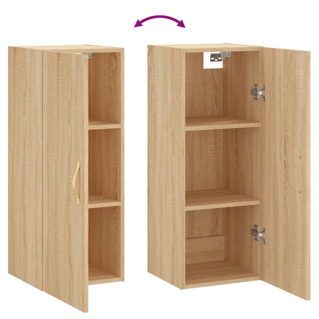 Wandschrank Sonoma-Eiche 34,5x34x90 cm
