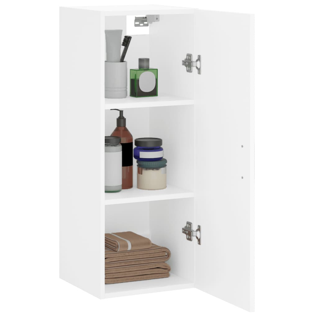 Wandschrank Weiß 34,5x34x90 cm