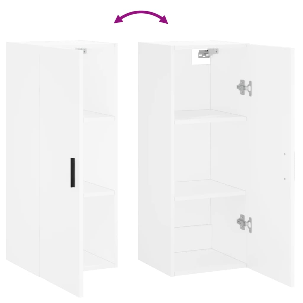 Wandschrank Weiß 34,5x34x90 cm