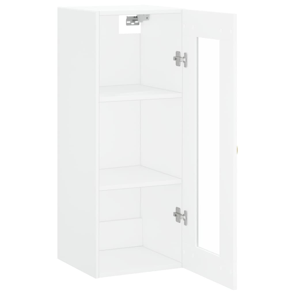 Wandschrank Weiß 34,5x34x90 cm