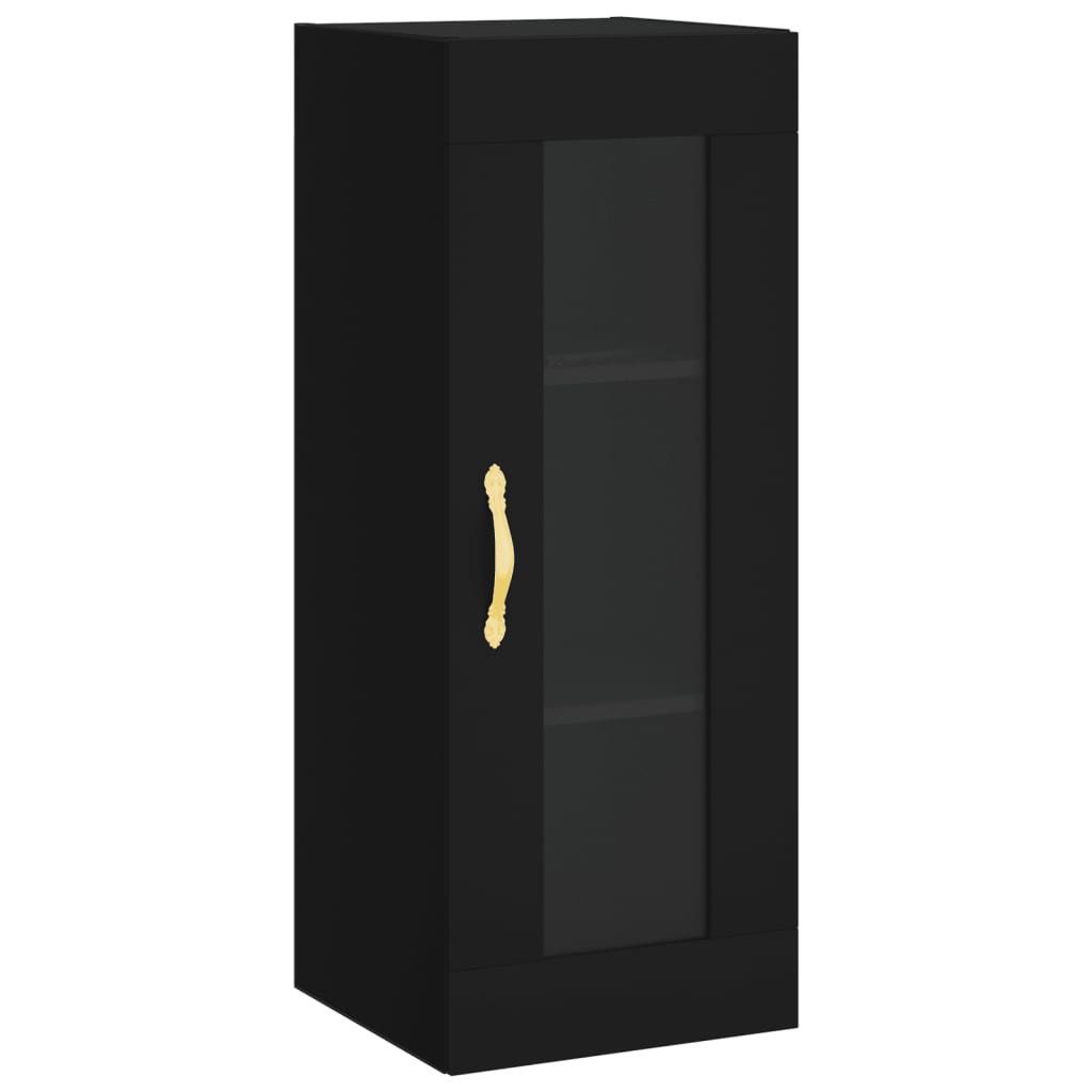 Wandschrank Schwarz 34,5x34x90 cm