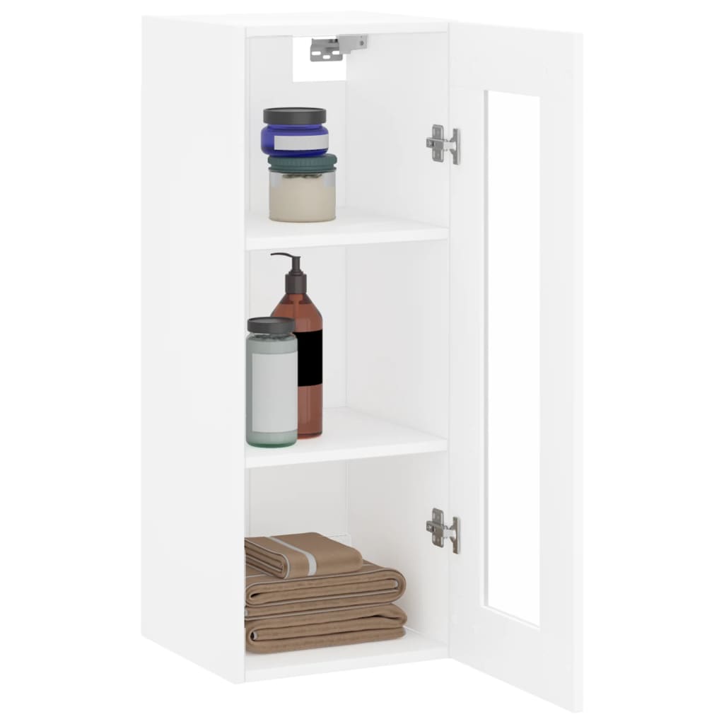 Wandschrank Weiß 34,5x34x90 cm