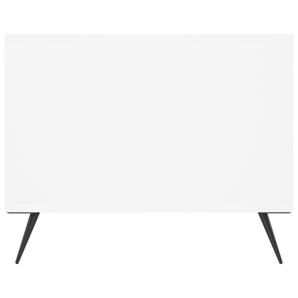 Table basse blanche 90x50x40 cm en bois