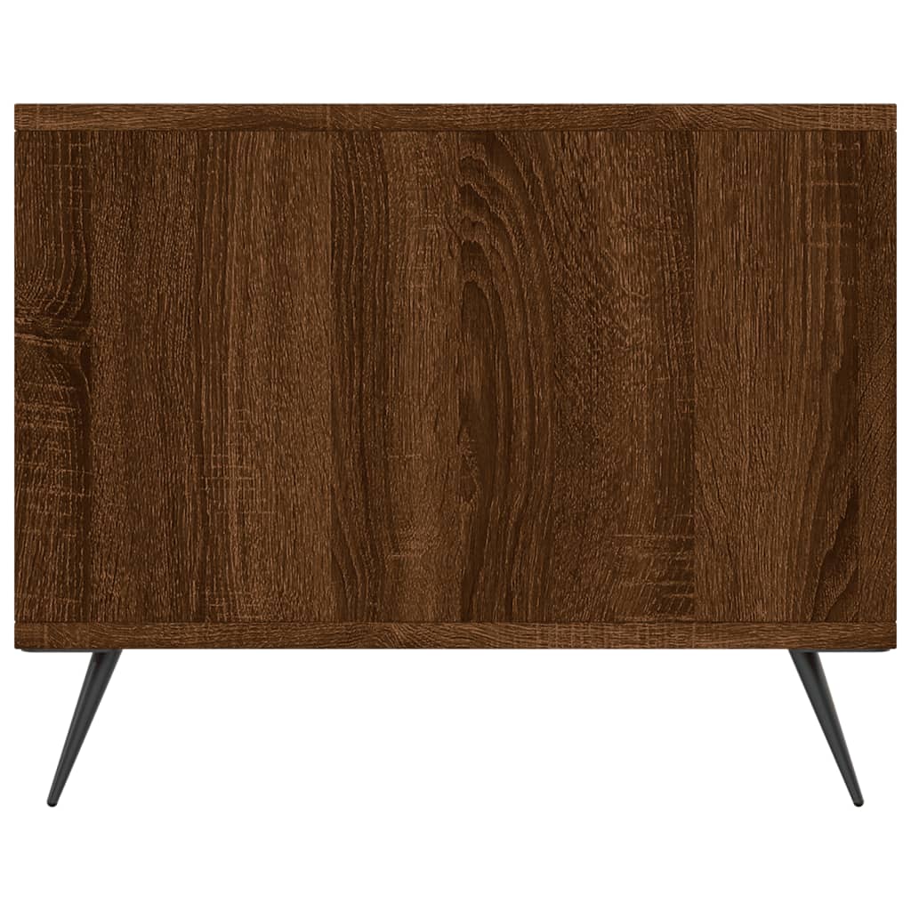 Table basse aspect chêne marron 90x50x40 cm en bois
