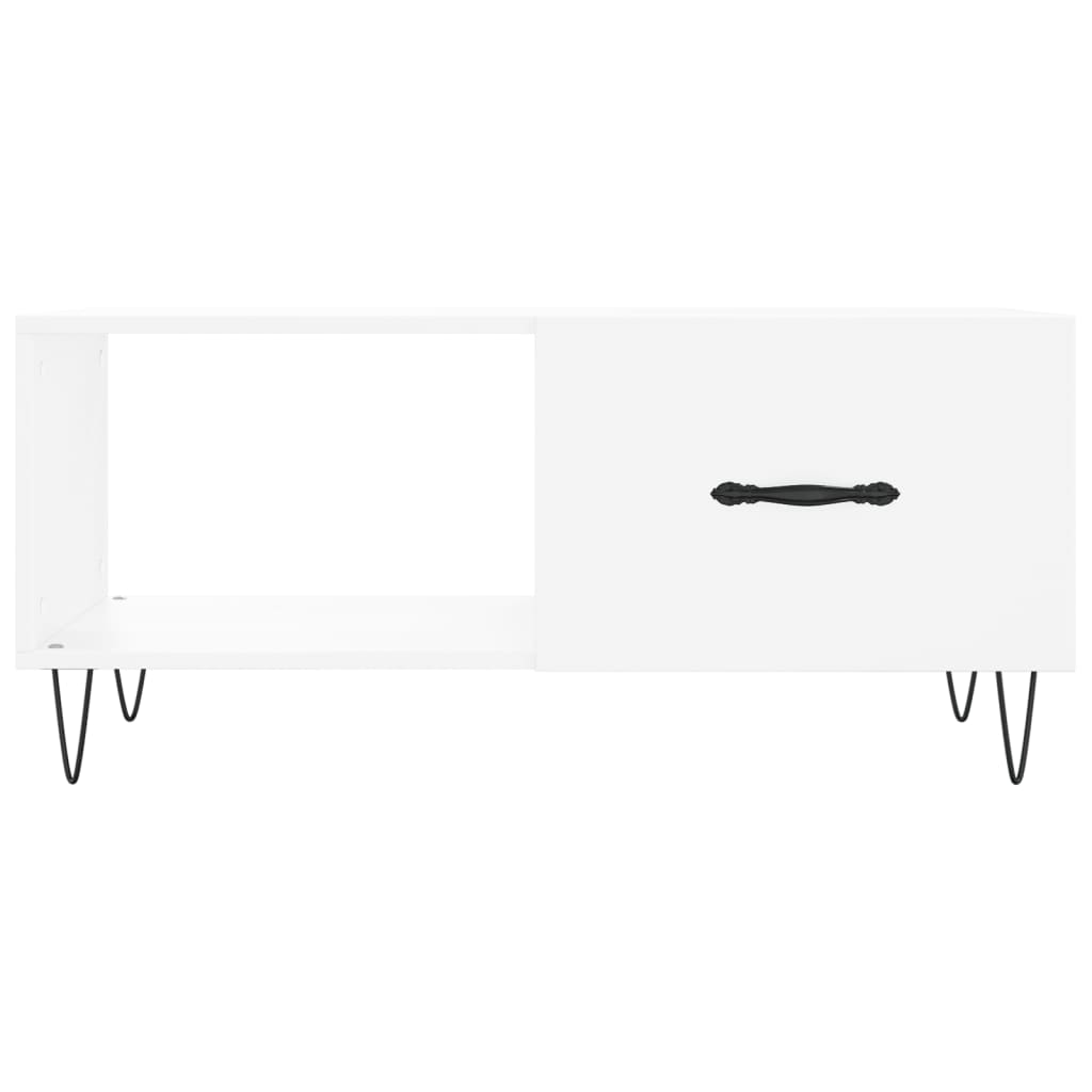 Coffee Table White 90x50x40 cm Wood Material
