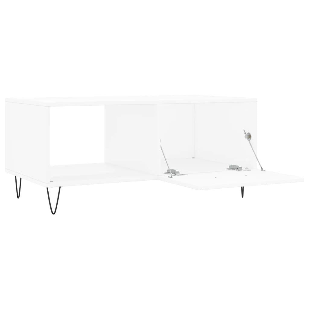Coffee Table White 90x50x40 cm Wood Material