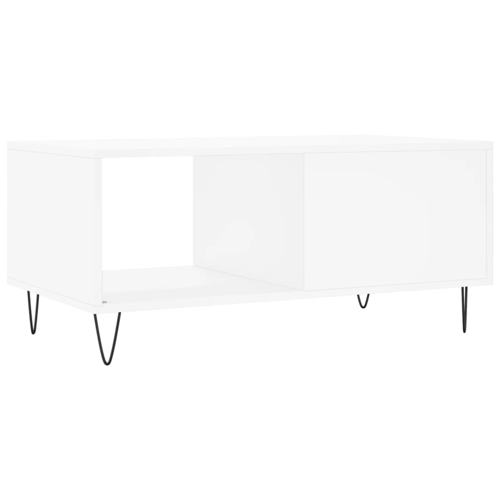 Coffee Table White 90x50x40 cm Wood Material