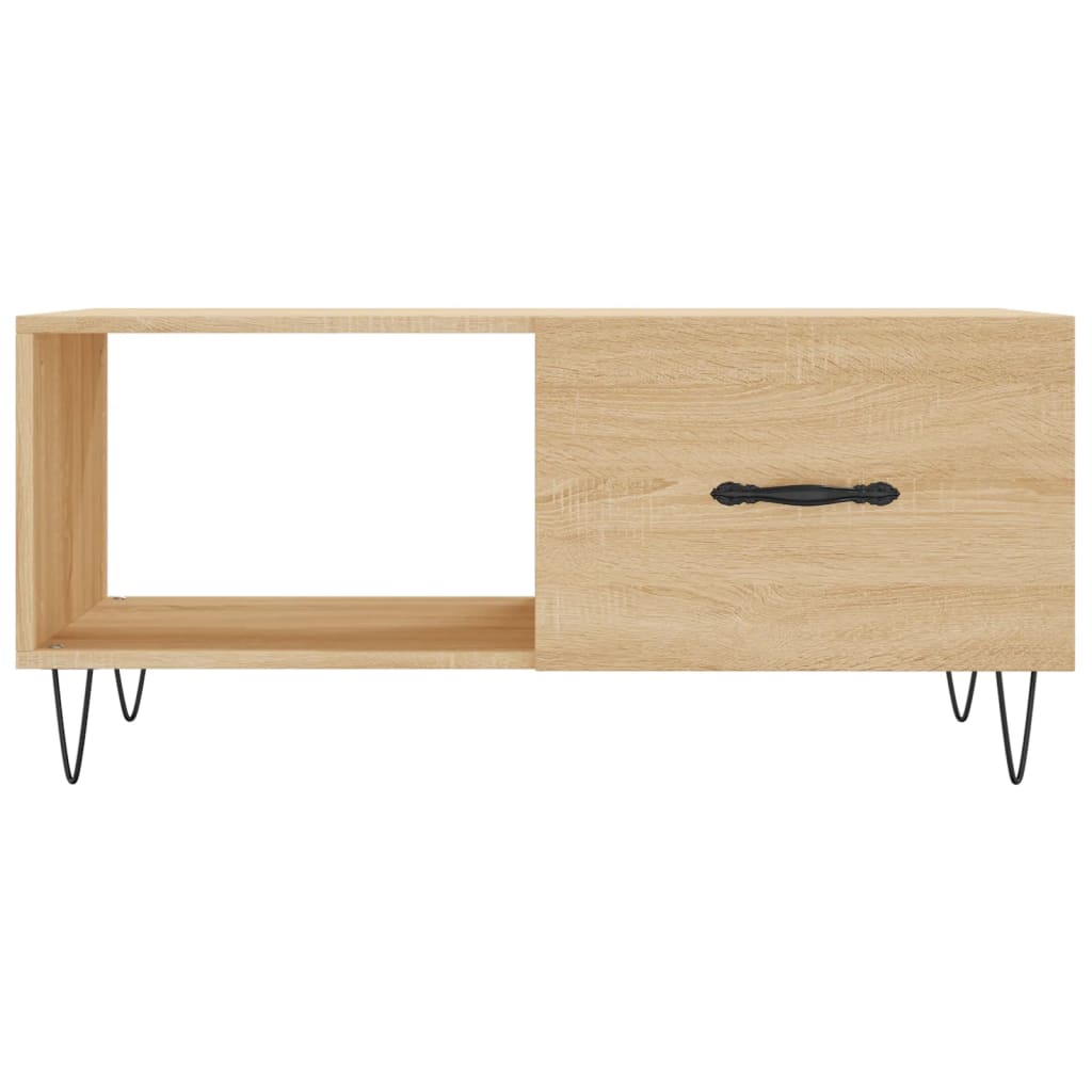 Table basse chêne Sonoma 90x50x40 cm en bois