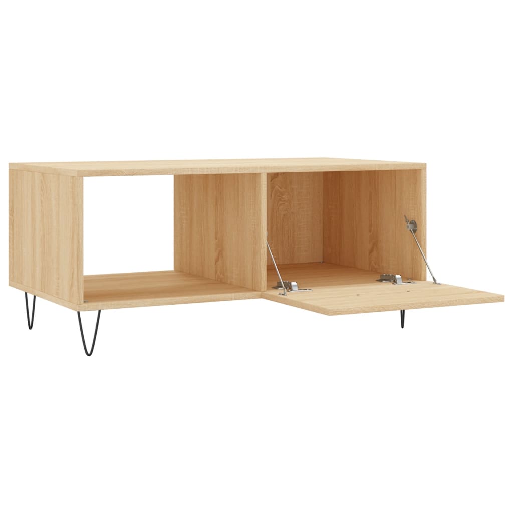 Table basse chêne Sonoma 90x50x40 cm en bois