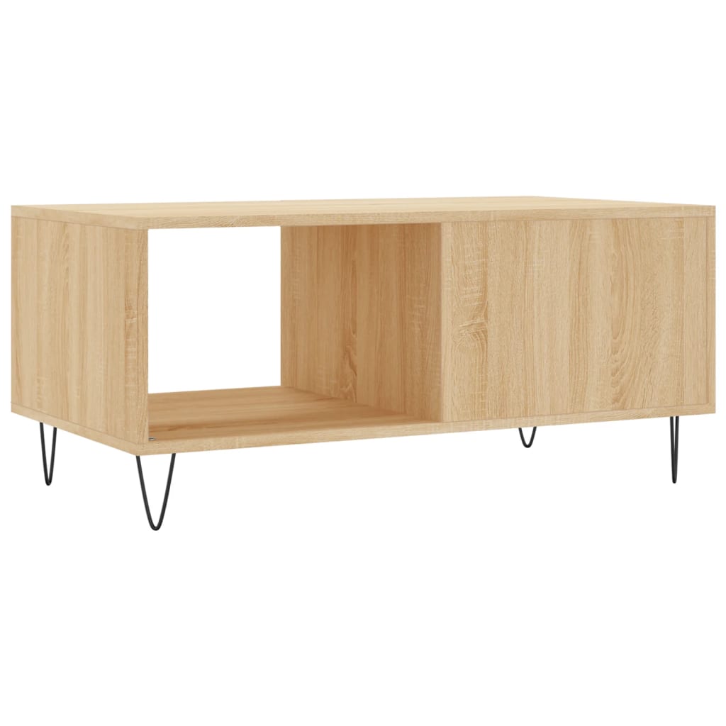 Table basse chêne Sonoma 90x50x40 cm en bois