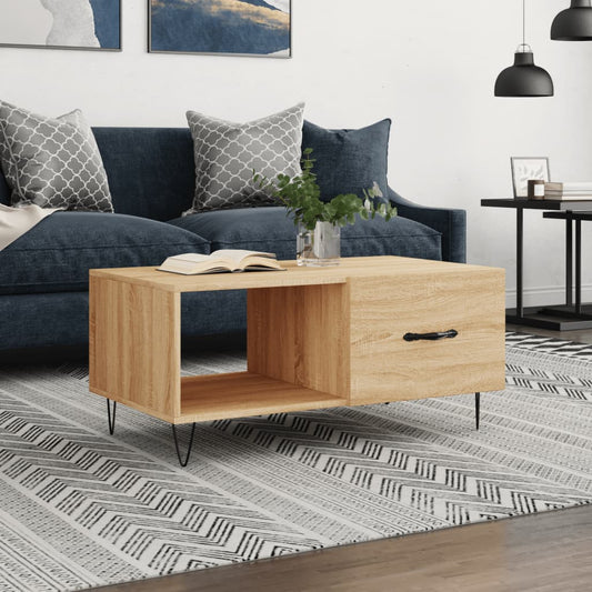 Coffee table Sonoma oak 90x50x40 cm wood material