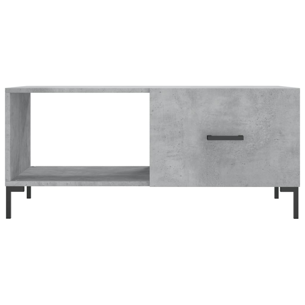 Table basse gris béton 90x50x40 cm en bois