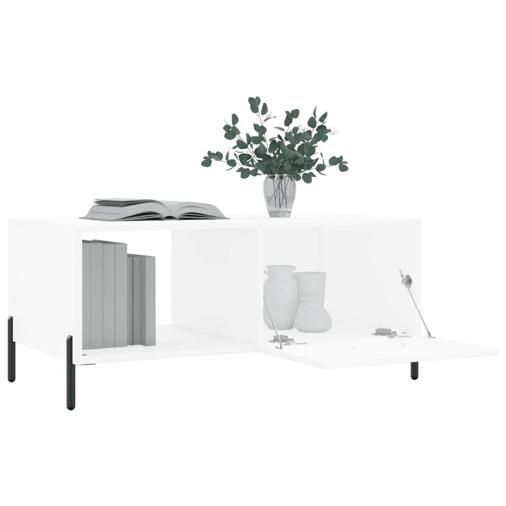 Coffee Table White 90x50x40 cm Wood Material