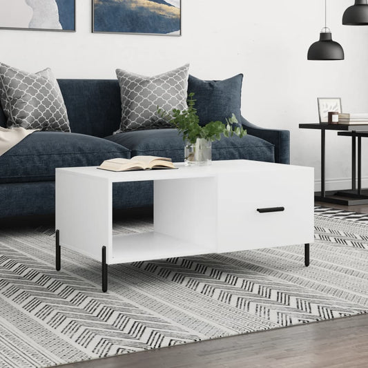Coffee Table White 90x50x40 cm Wood Material
